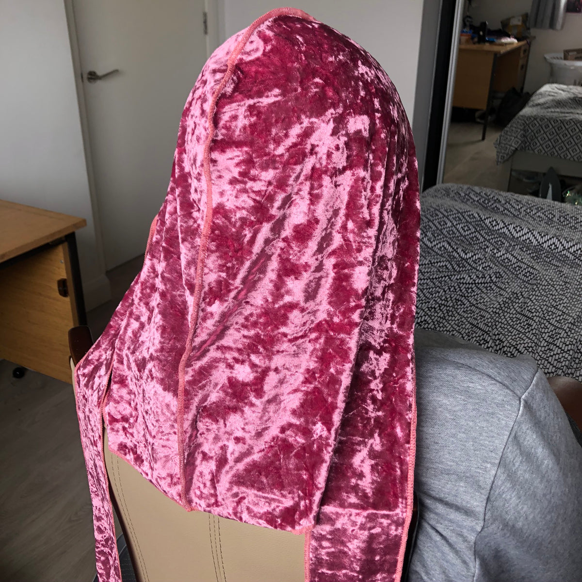 Hot Pink Velvet Durag