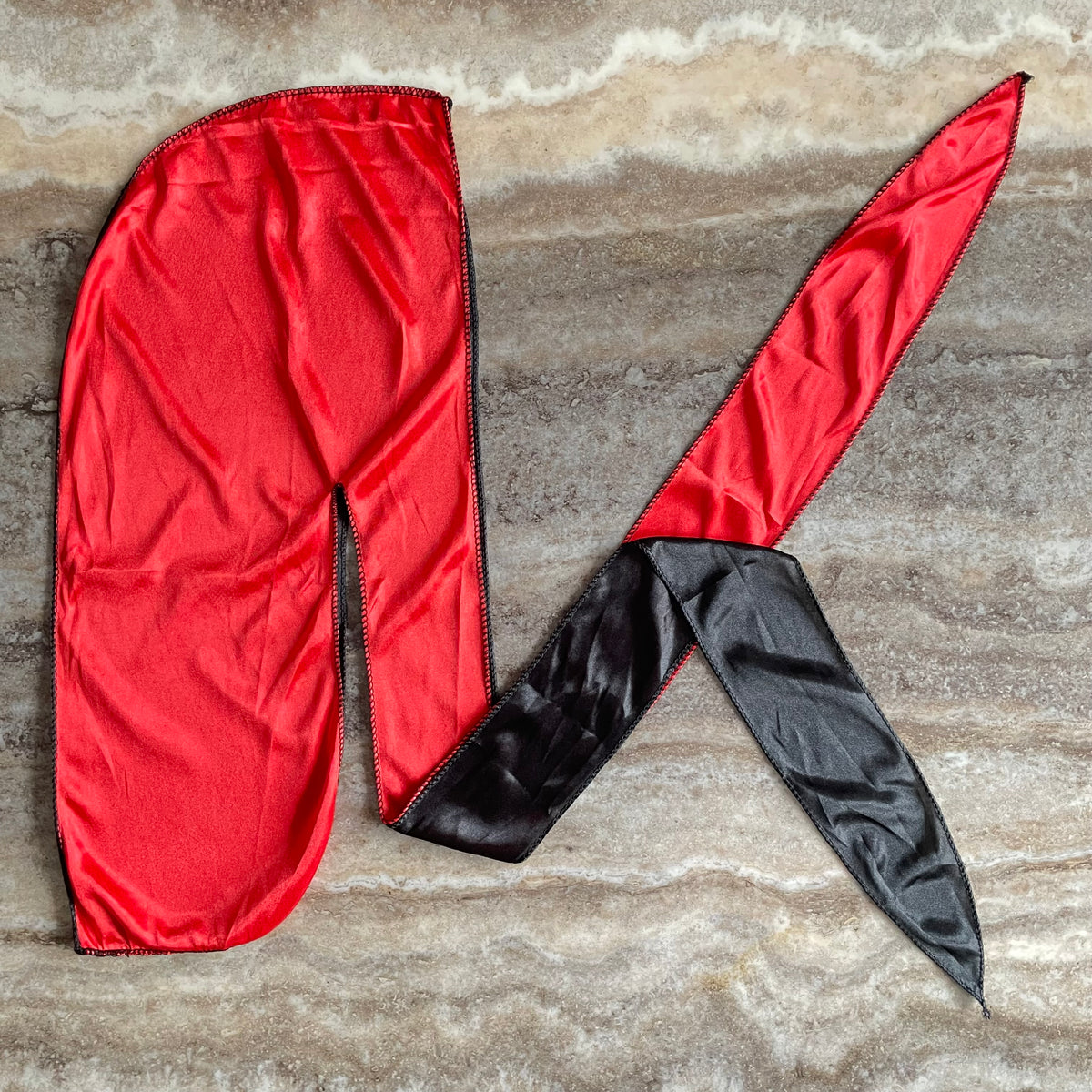 Blood Red Silky Durag – Crown Deluxe