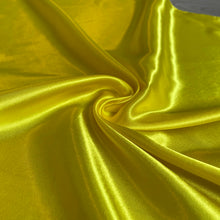 Load image into Gallery viewer, Lemon Yellow Satin Headscarf

