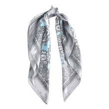 Load image into Gallery viewer, Large Baby Blue and Silver Scarf
