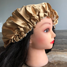 Load image into Gallery viewer, Champagne Gold/ Beige Reversible Silky Bonnet
