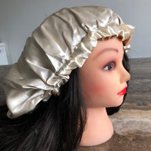 Load image into Gallery viewer, Champagne Gold/ Beige Reversible Silky Bonnet
