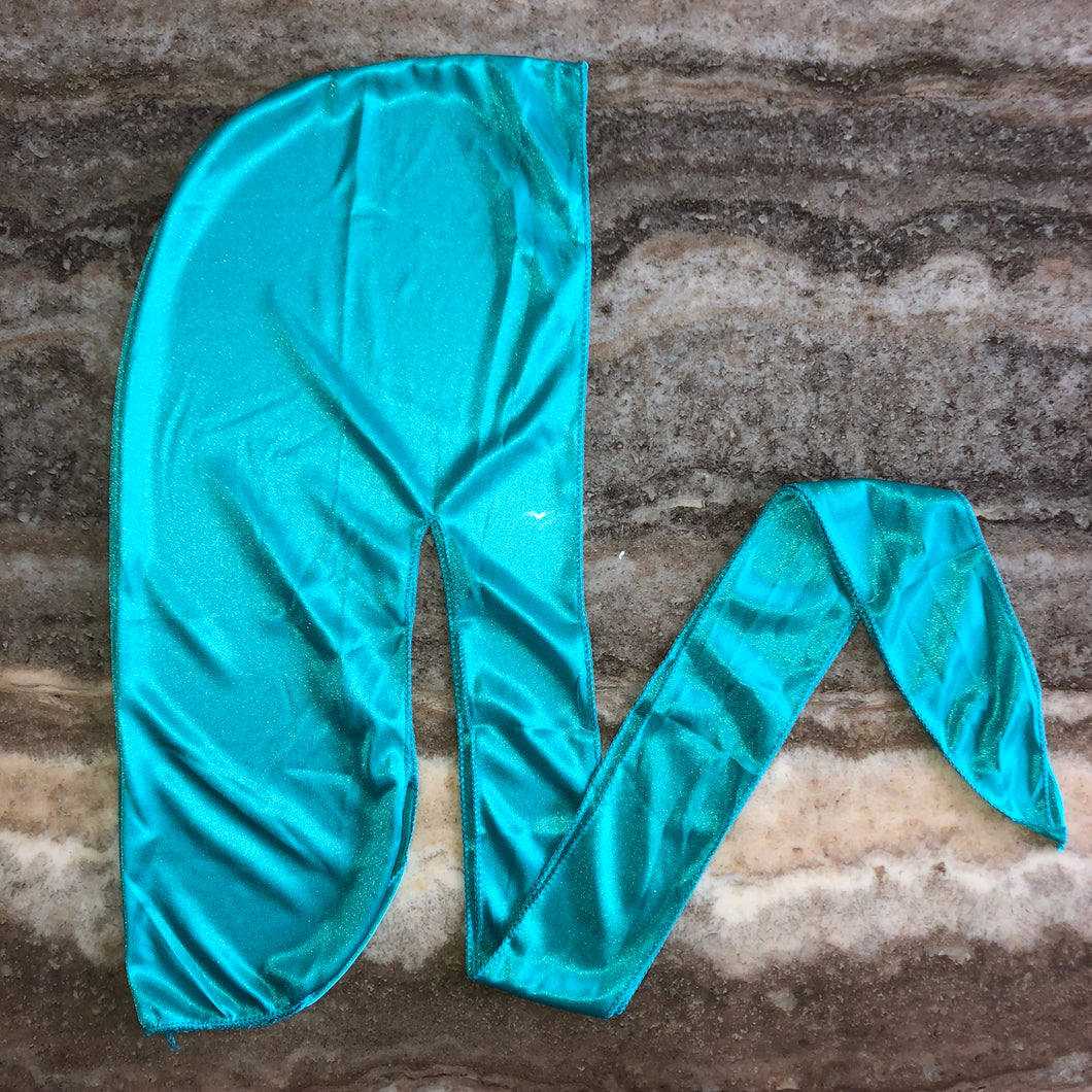 Bright Turquoise Silky Durag