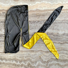 Load image into Gallery viewer, Black/Yellow Silky Durag
